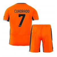 Billiga Inter Milan Juan Cuadrado #7 Barnkläder Tredje fotbollskläder till baby 2023-24 Kortärmad (+ Korta byxor)